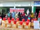 Group photo, Hygiene kits box's and beneficiary