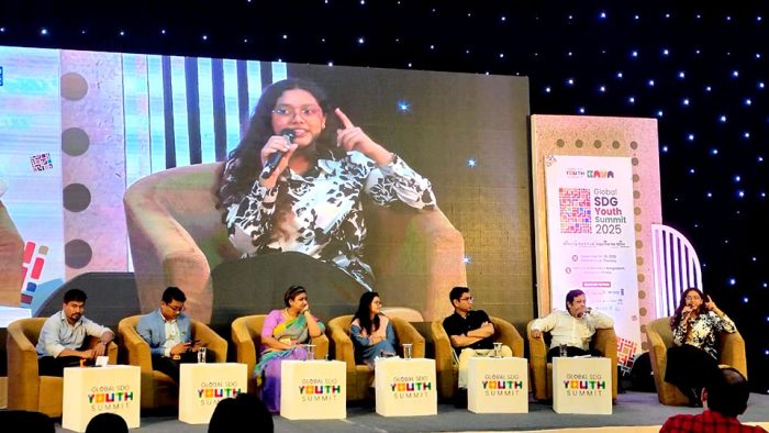 Afra Nawar Rahman, Youth Coordinator at YPSA at Panel discussion