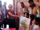 Delegation from the High Commission of Canada interacting children at the Learning Center located at Rohingya Camp.