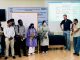Geert Van den Berg interacting with participants