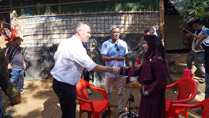 German Parliamentary State Secretary Visits YPSA CCSDSA Project in Rohingya Camp in Bangladesh