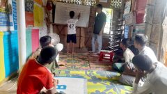 Learner marking how good he is feeling after the session