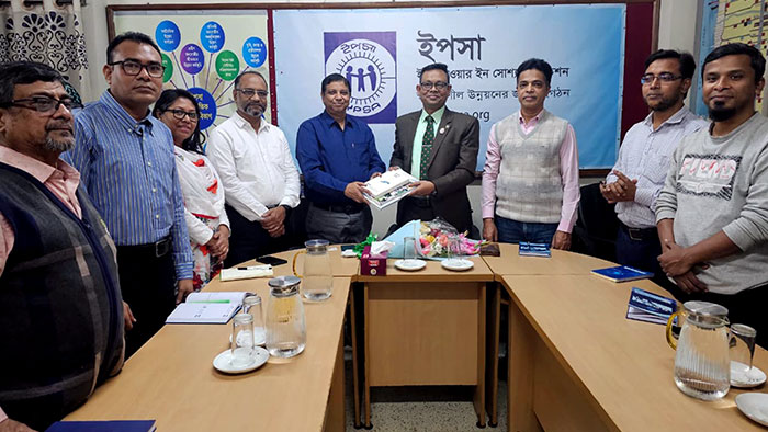 NGOAB Director Barrister Khalilur Rahman at a meeting at YPSA