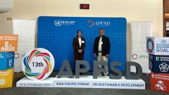 YPSA delegation in front of stage