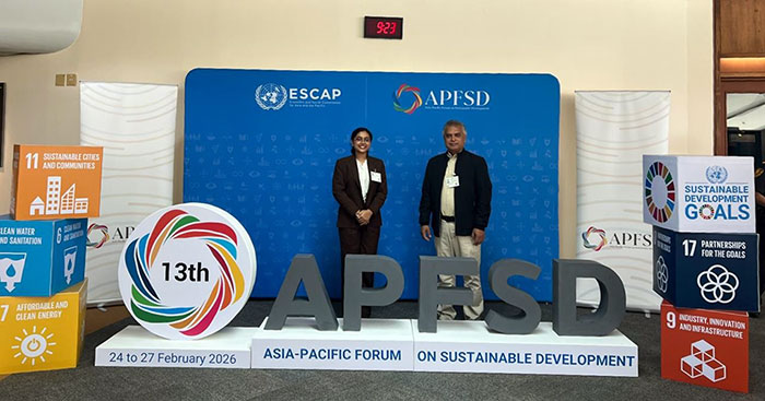 YPSA delegation in front of stage