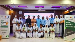Group photo of girl students with guests