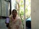 Women showing her smartphone